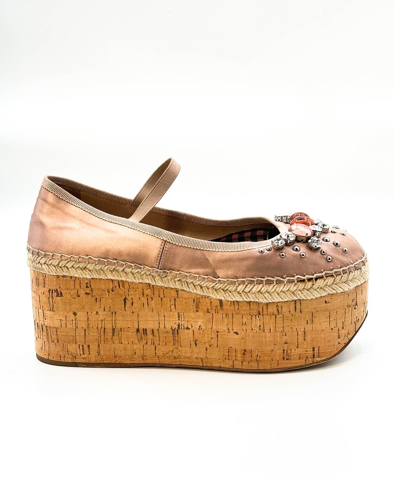 Miu Miu Platform Espadrilles - Size 37.5