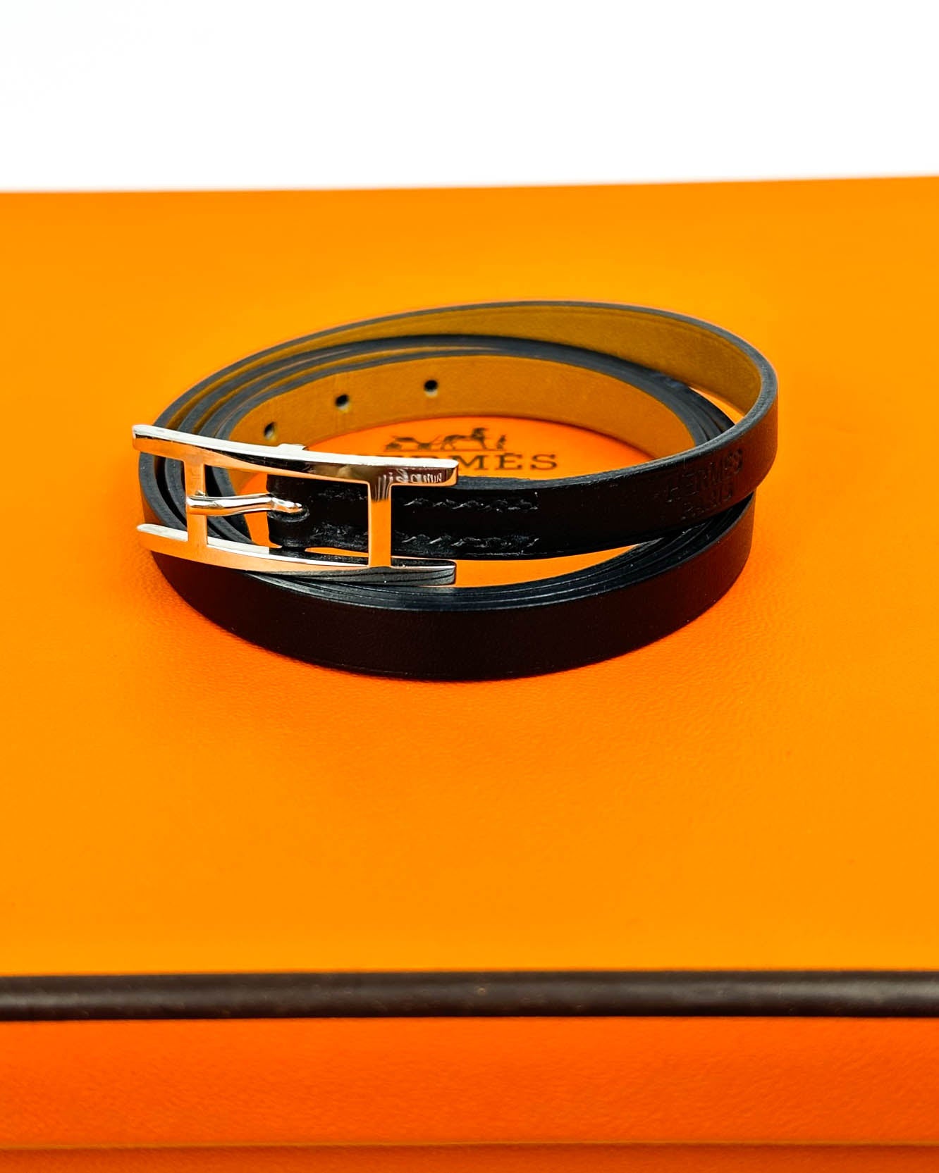 Hermes Behapi Quad Tour Leather Bracelet