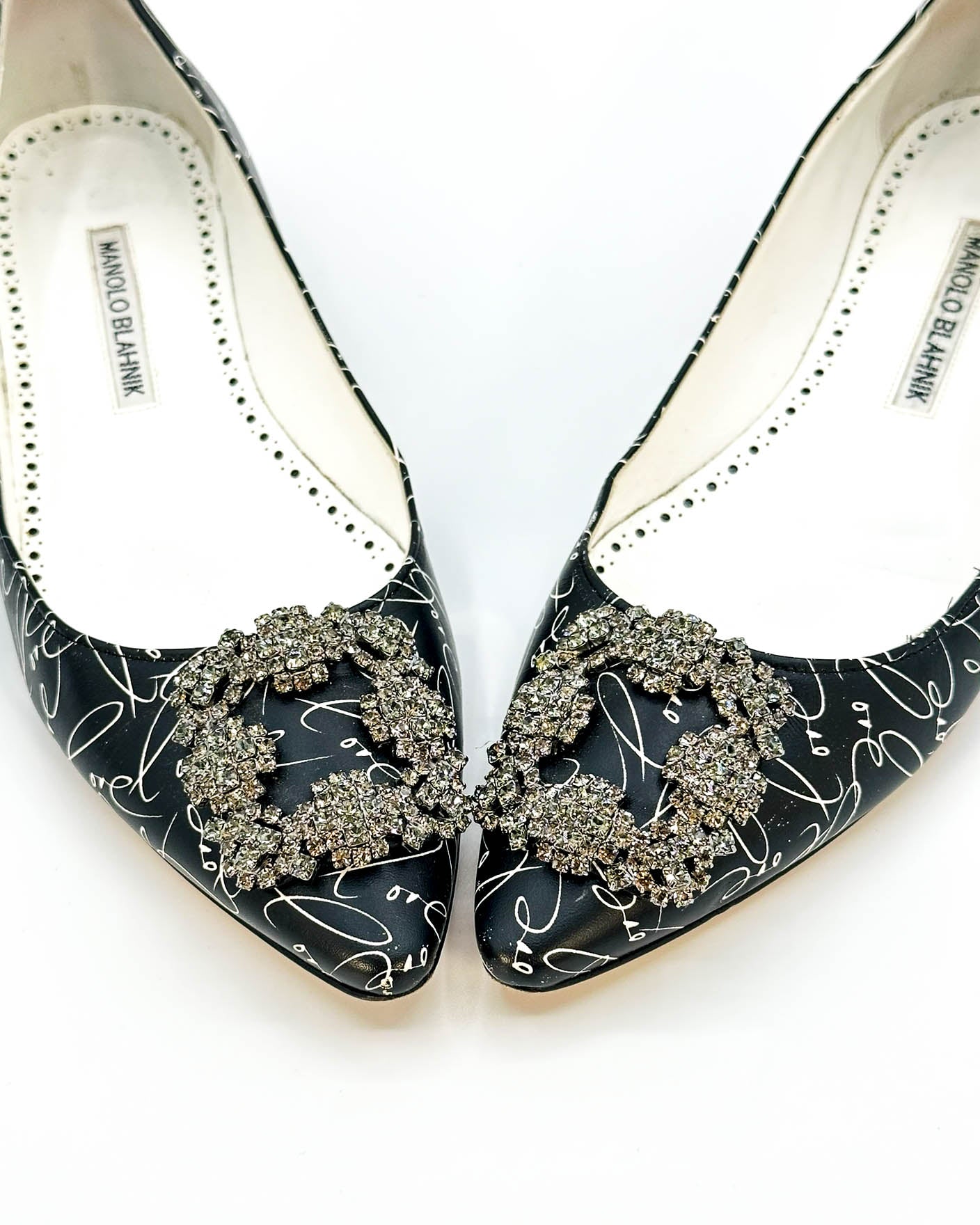 Manolo Blahnik Hangisi Flats- Size 38