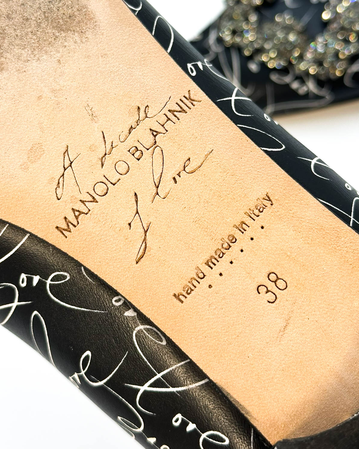 Manolo Blahnik Hangisi Flats- Size 38