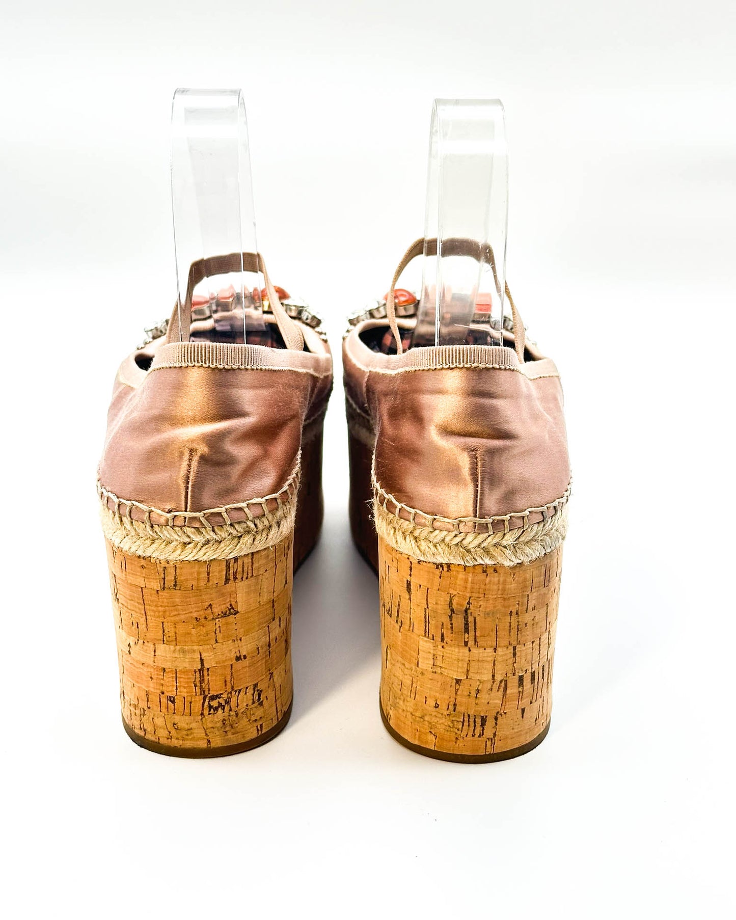 Miu Miu Platform Espadrilles - Size 37.5