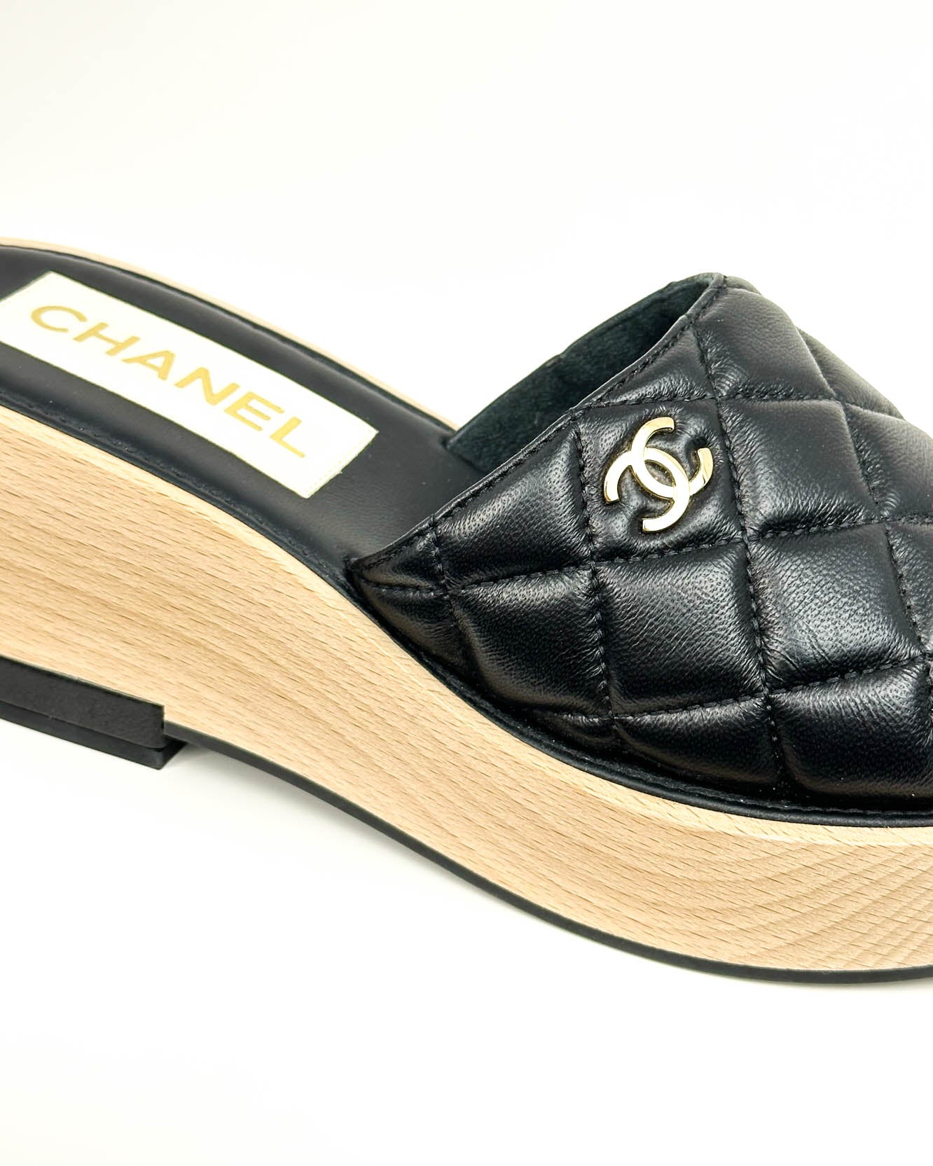 Chanel Quilted Slides- Size 39