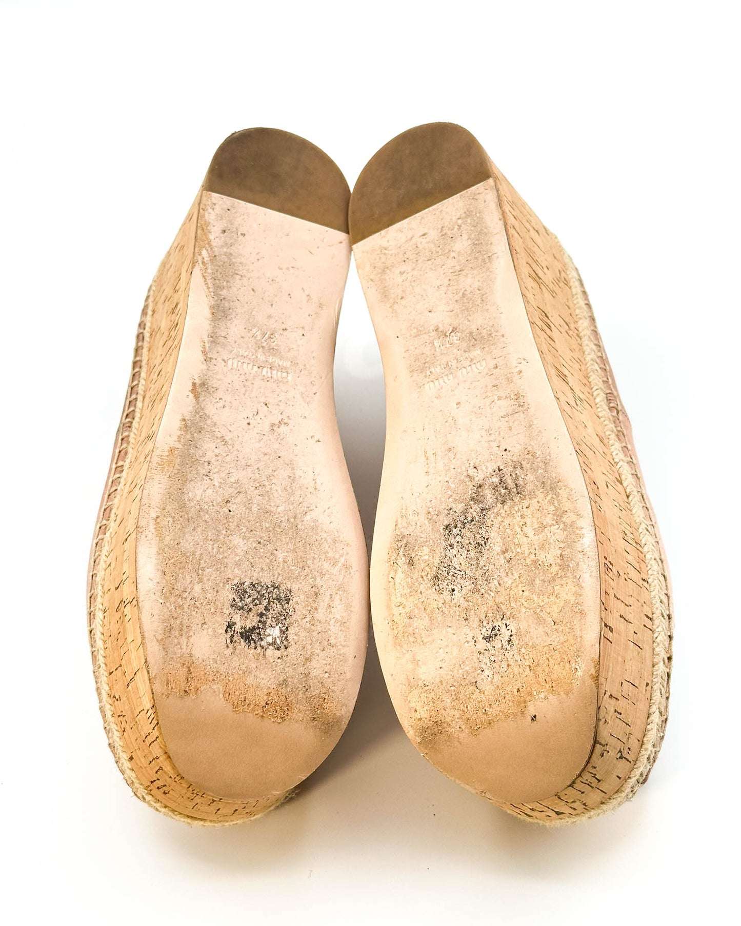Miu Miu Platform Espadrilles - Size 37.5