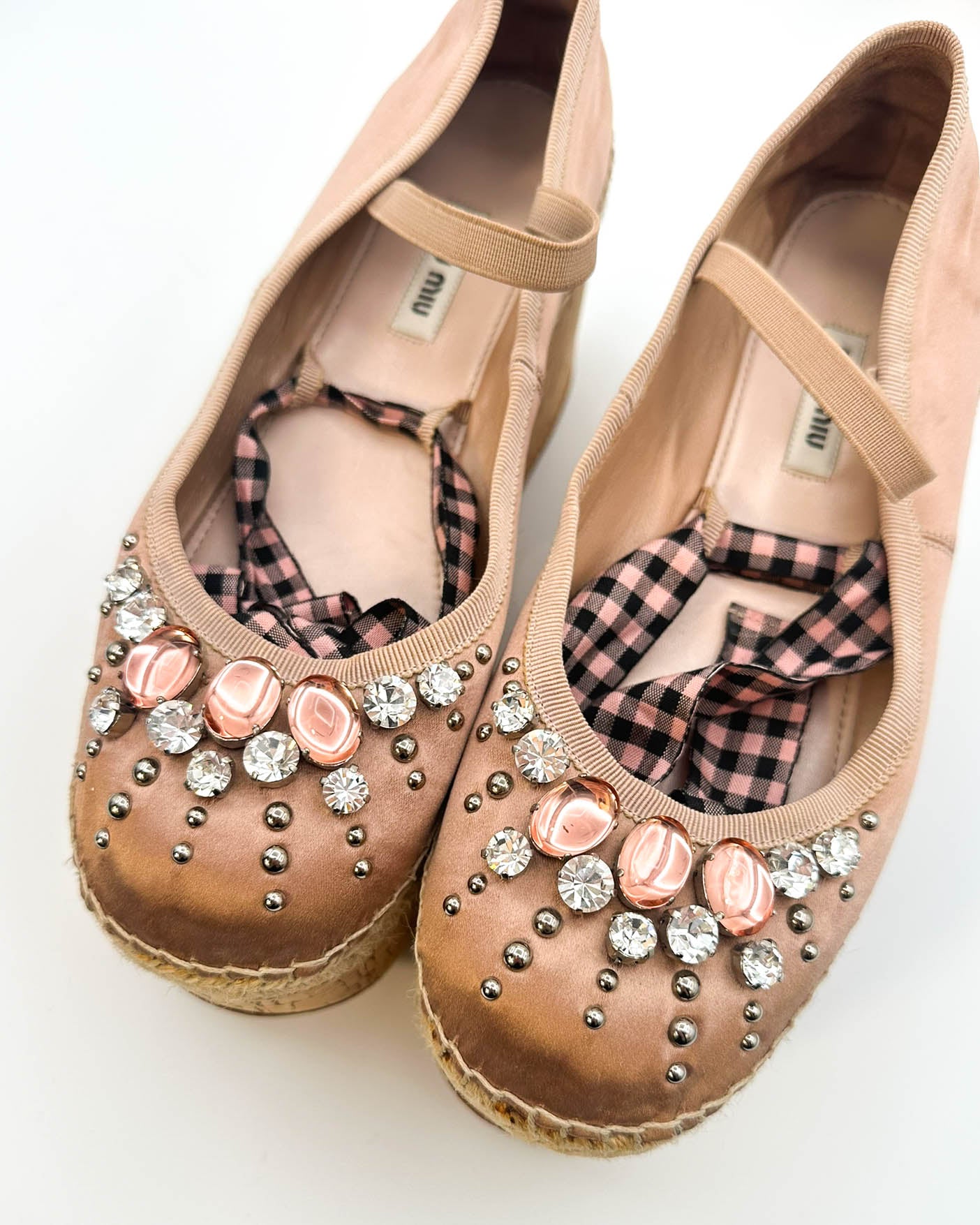 Miu Miu Platform Espadrilles - Size 37.5