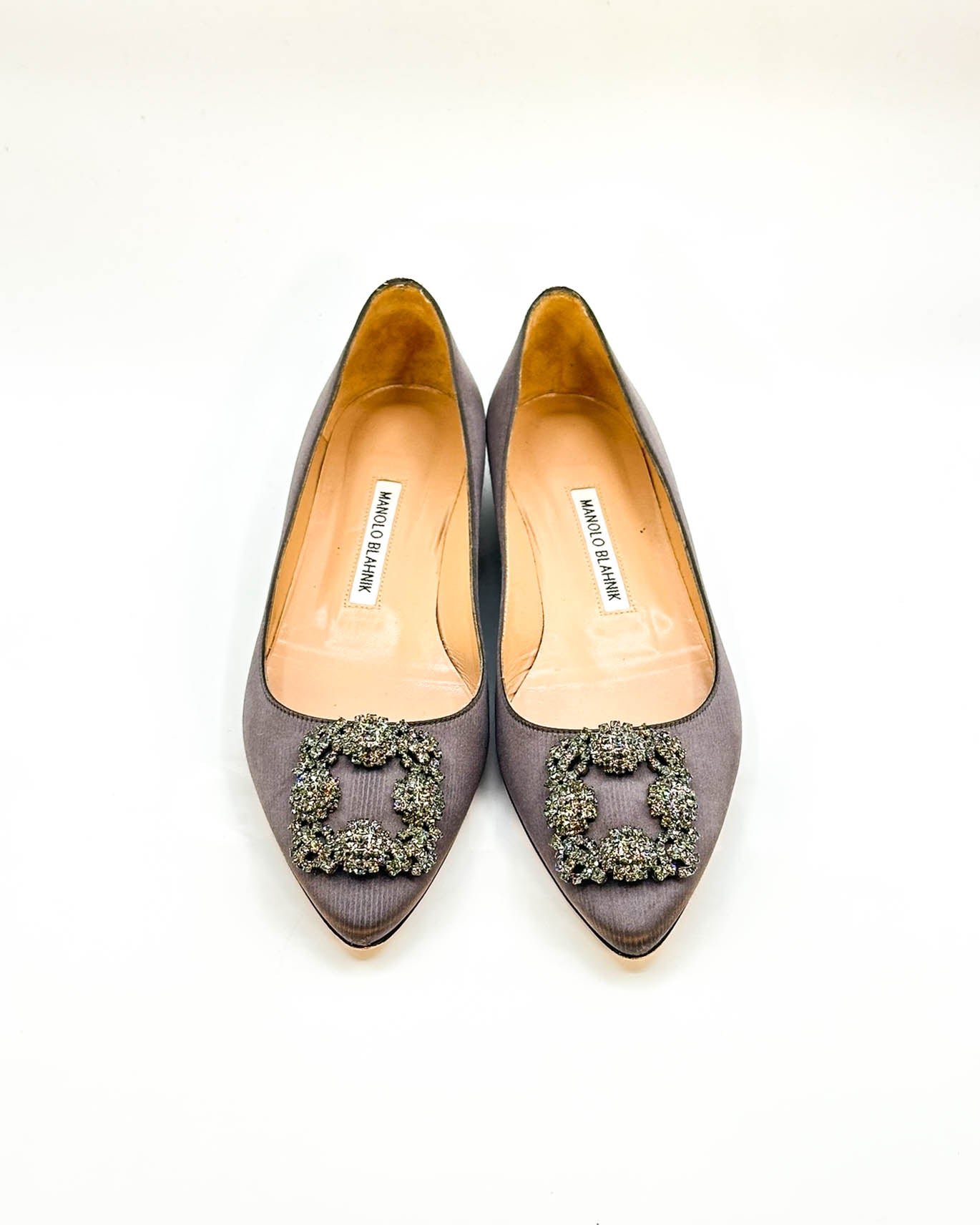 Manolo Blahnik Hangisi Flats- Size 38