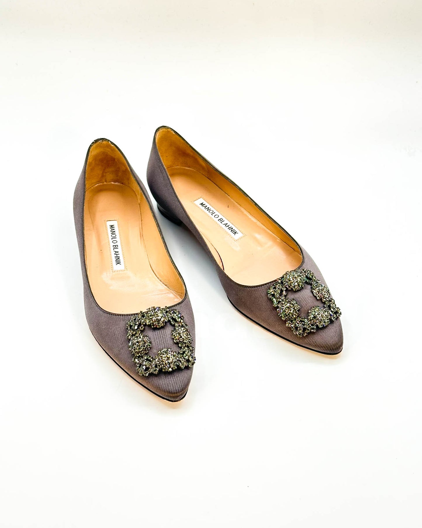 Manolo Blahnik Hangisi Flats- Size 38