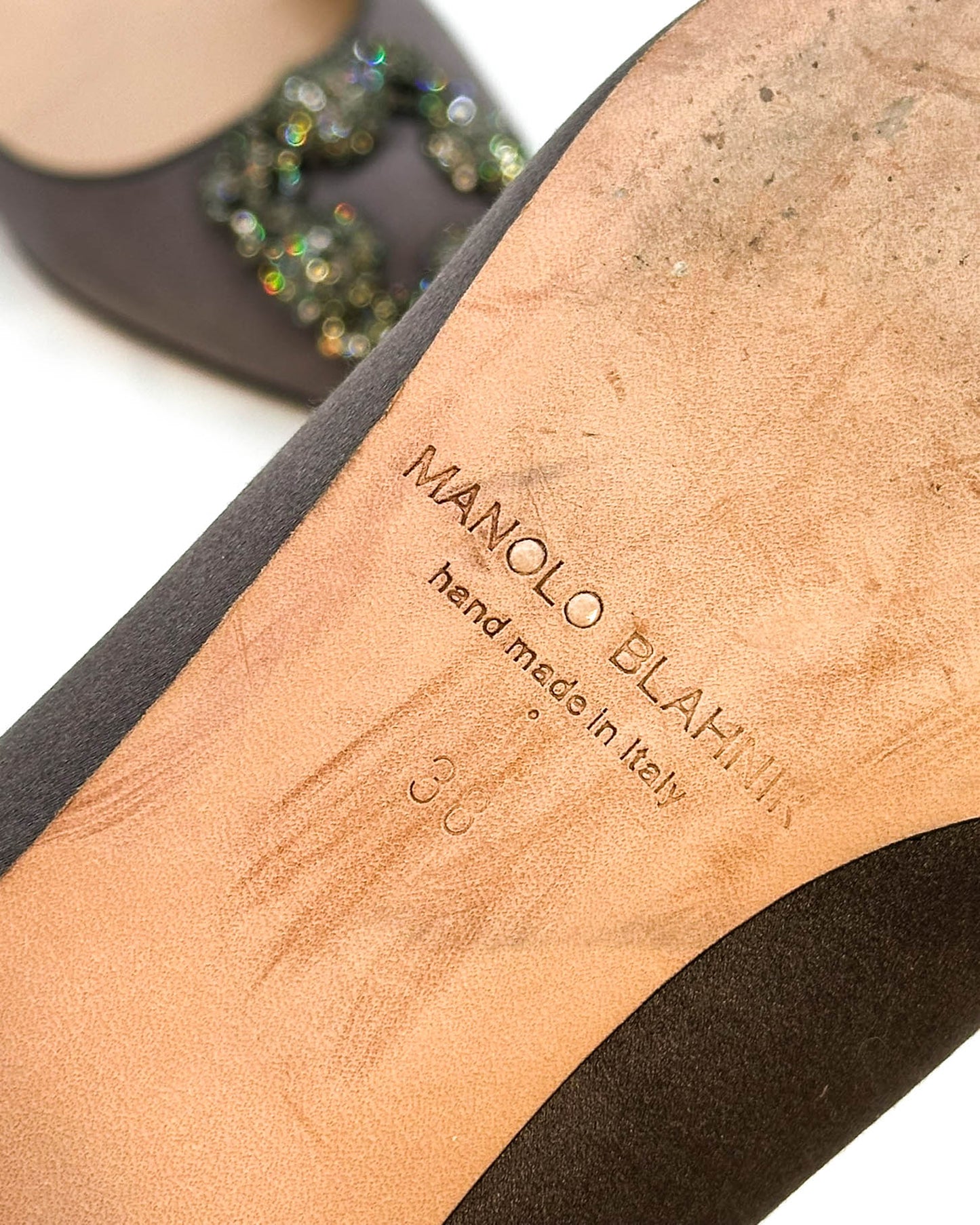 Manolo Blahnik Hangisi Flats- Size 38