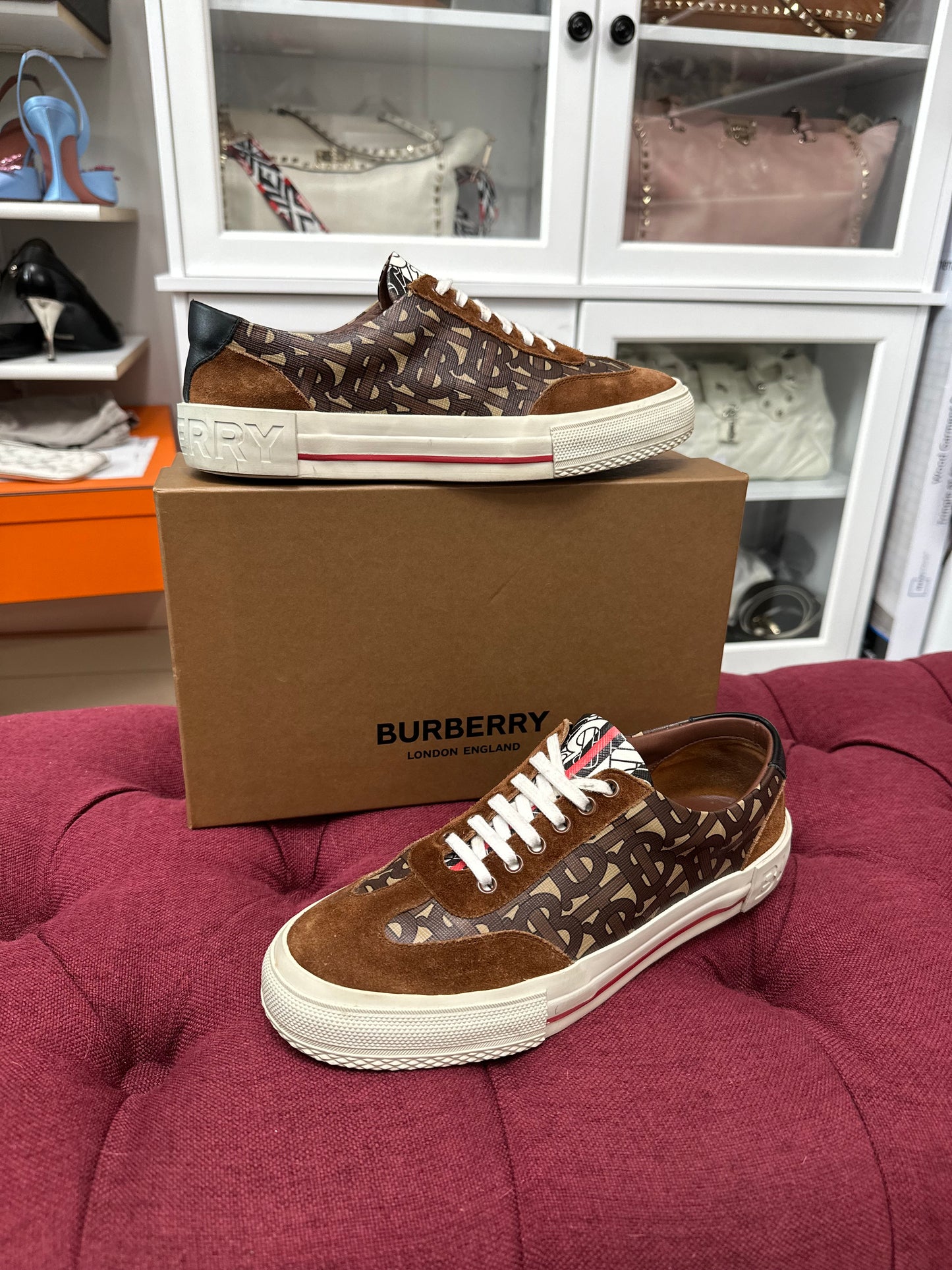 Burberry Nelson Sneakers- Size 39