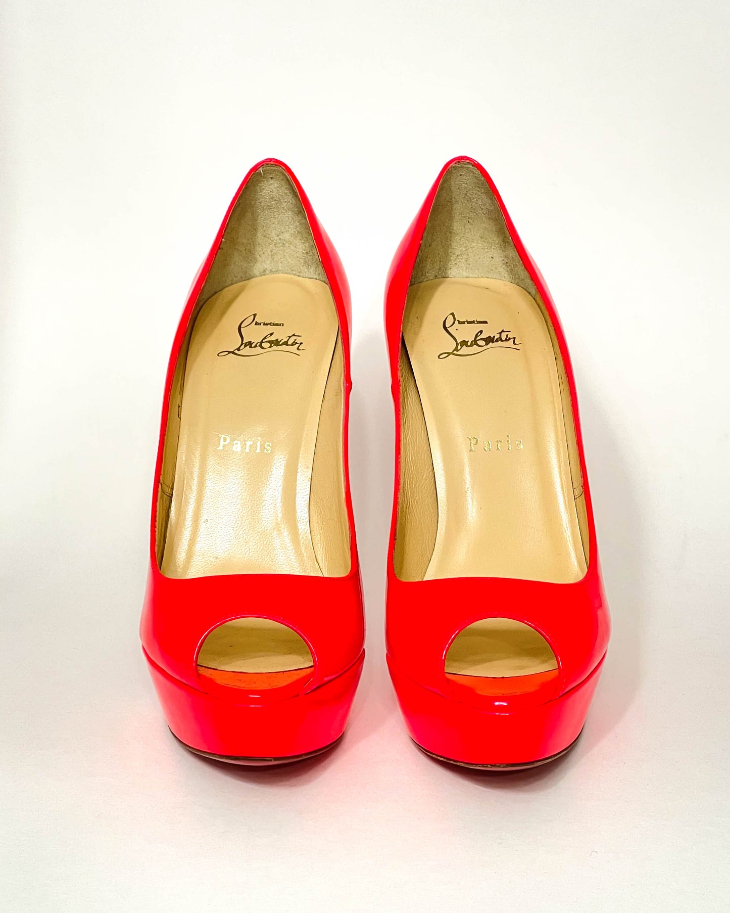 Christian Louboutin Neon Lady Peeps- Size 38.5