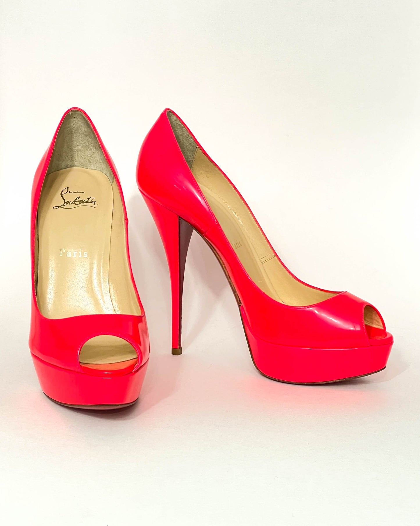 Christian Louboutin Neon Lady Peeps- Size 38.5