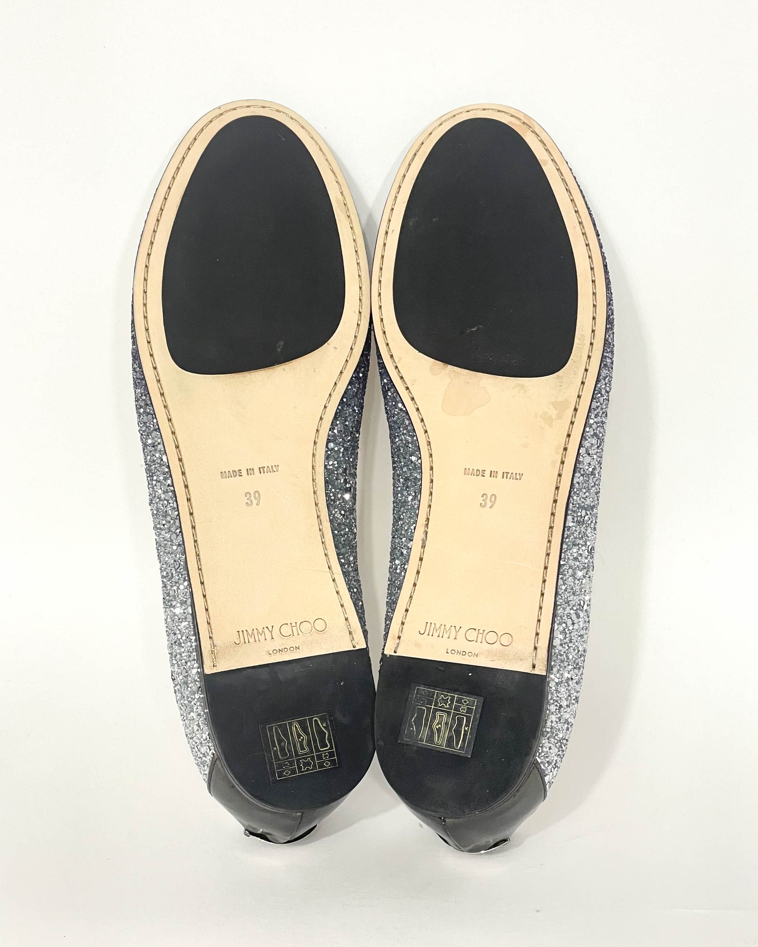 Jimmy choo glitter on sale flats