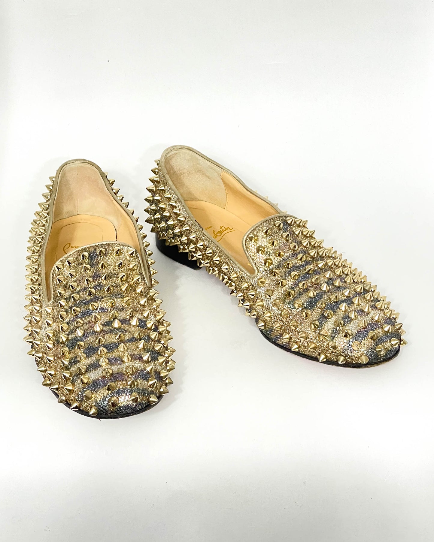 Christian Louboutin Spike Loafers - Size 38