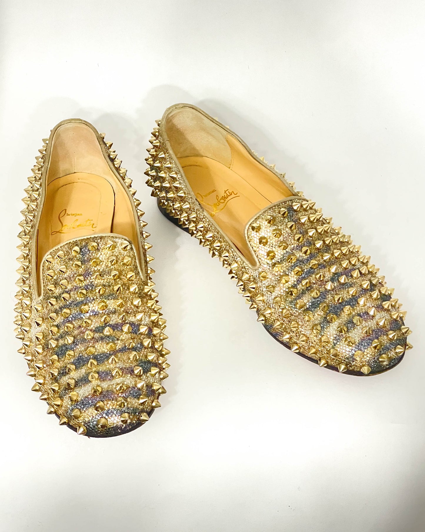 Christian Louboutin Spike Loafers - Size 38