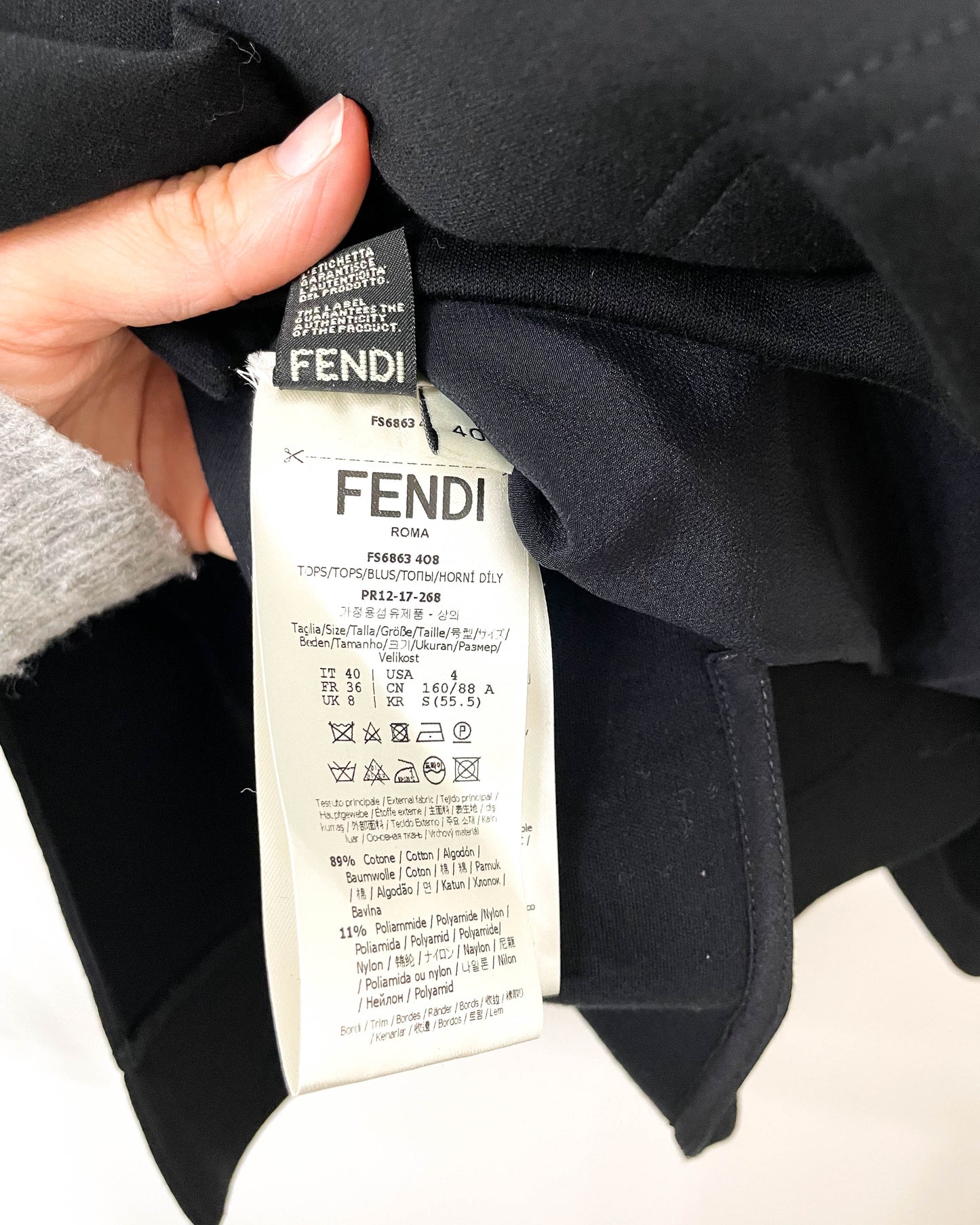 Fendi Flowerland Pullover- Size 40 (US 4-6)