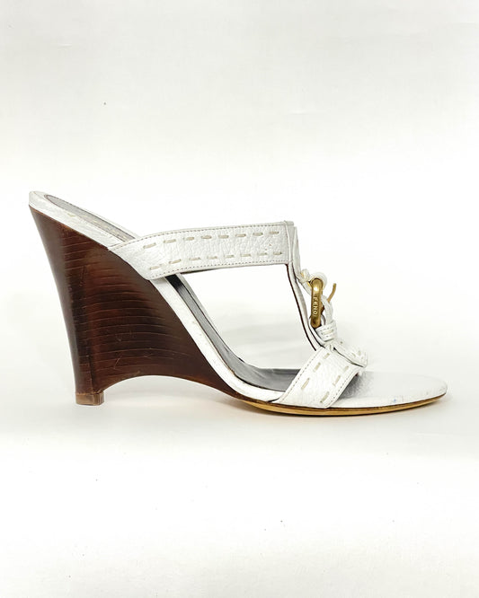 Fendi Wedge Sandals- Size 39