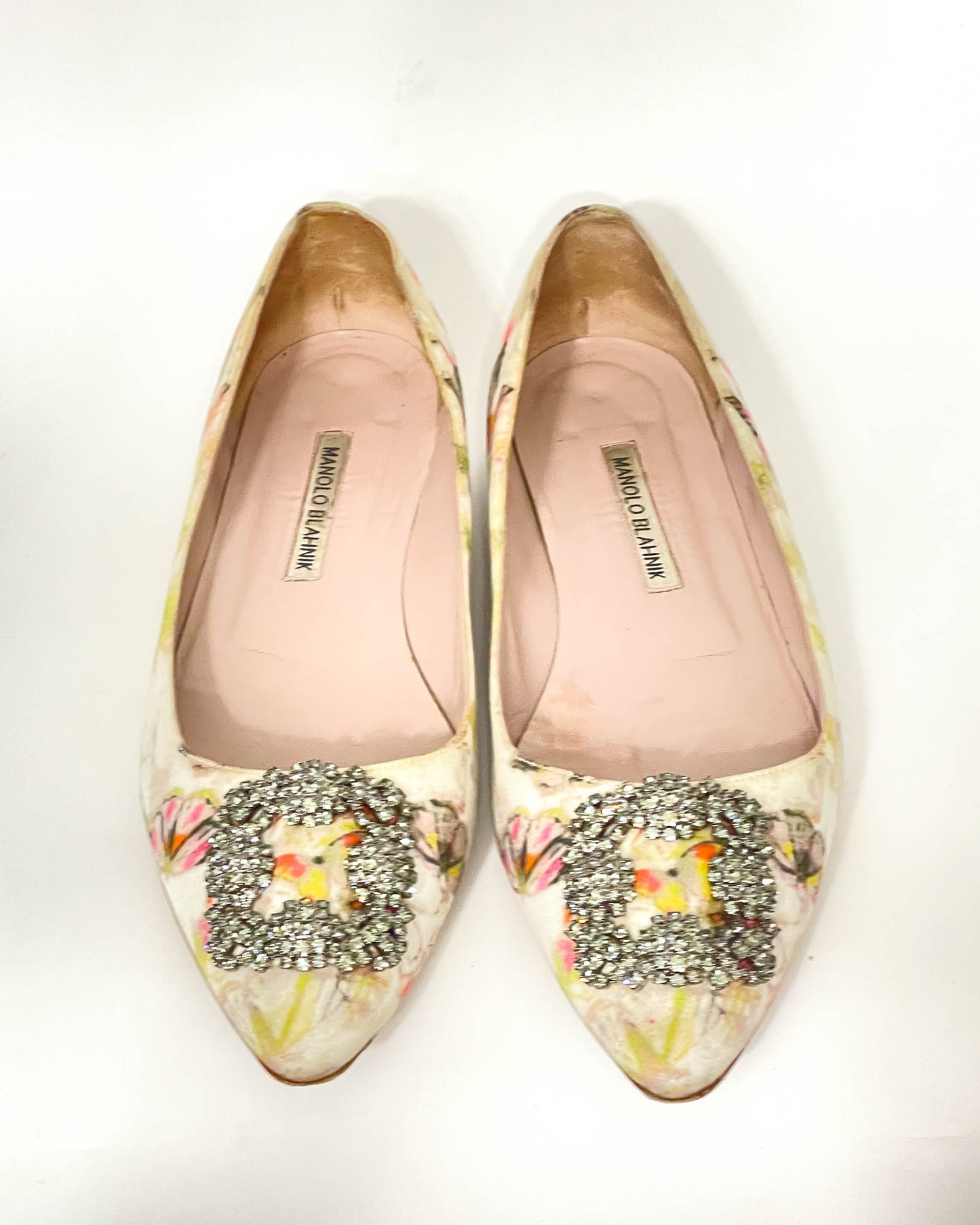 Manolo Blahnik Hangisi Flats- Size 40