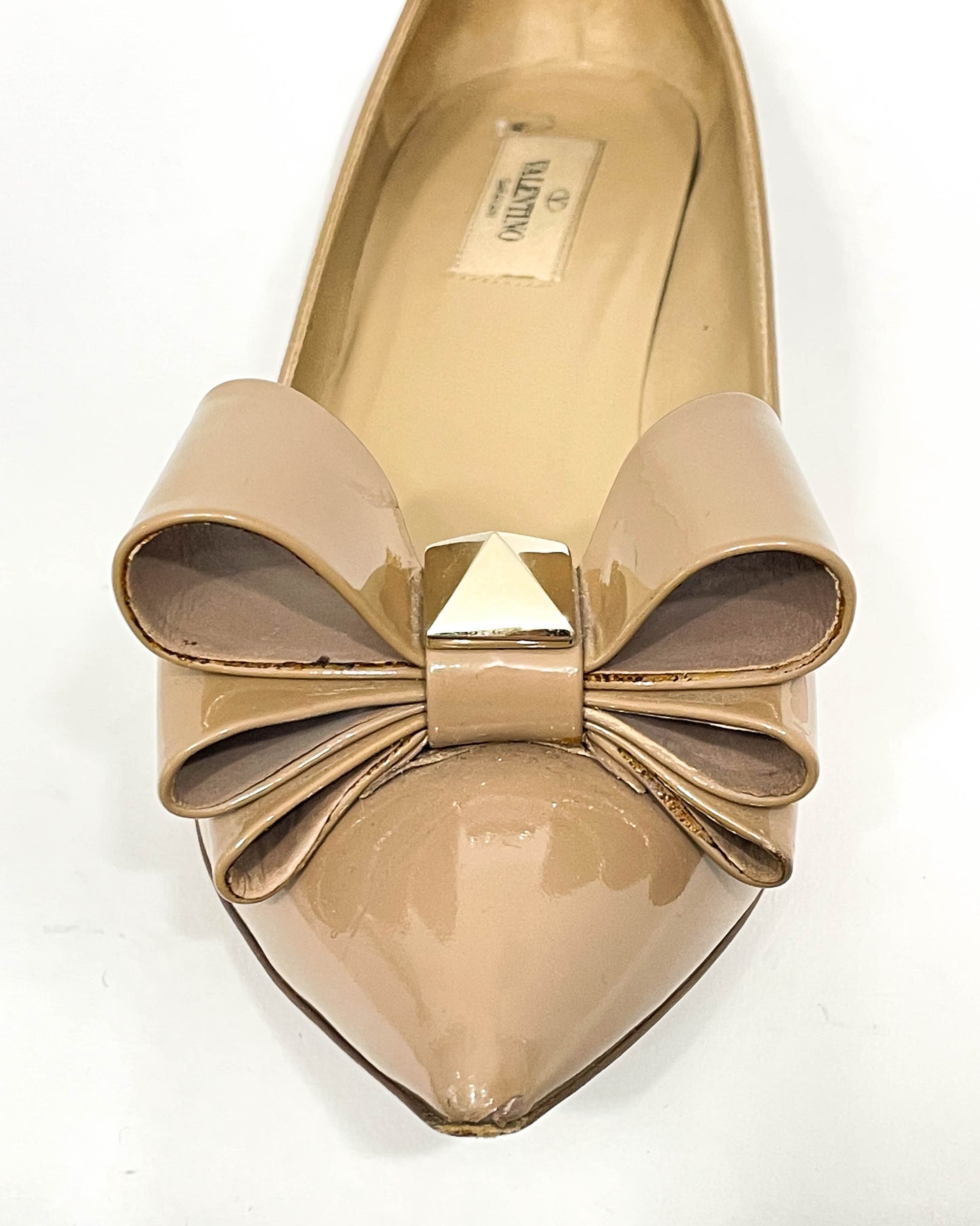 Valentino Bow Rockstud Kitten Heels- Size 40.5