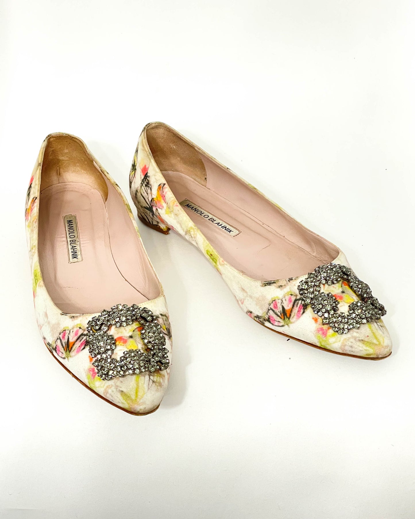 Manolo Blahnik Hangisi Flats- Size 40