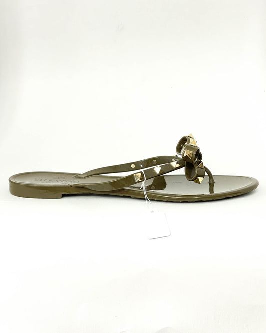 Valentino Rockstud Thong Sandal- Size 40