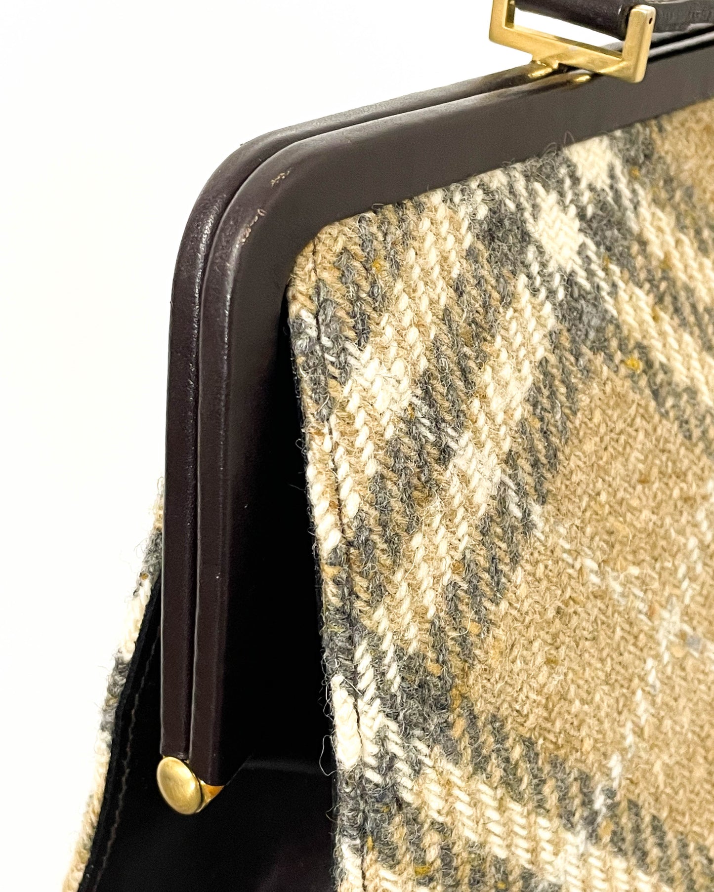 Burberry Tweed Shoulder Bag