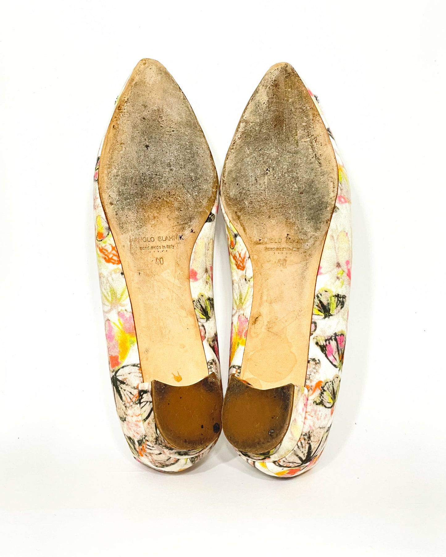 Manolo Blahnik Hangisi Flats- Size 40