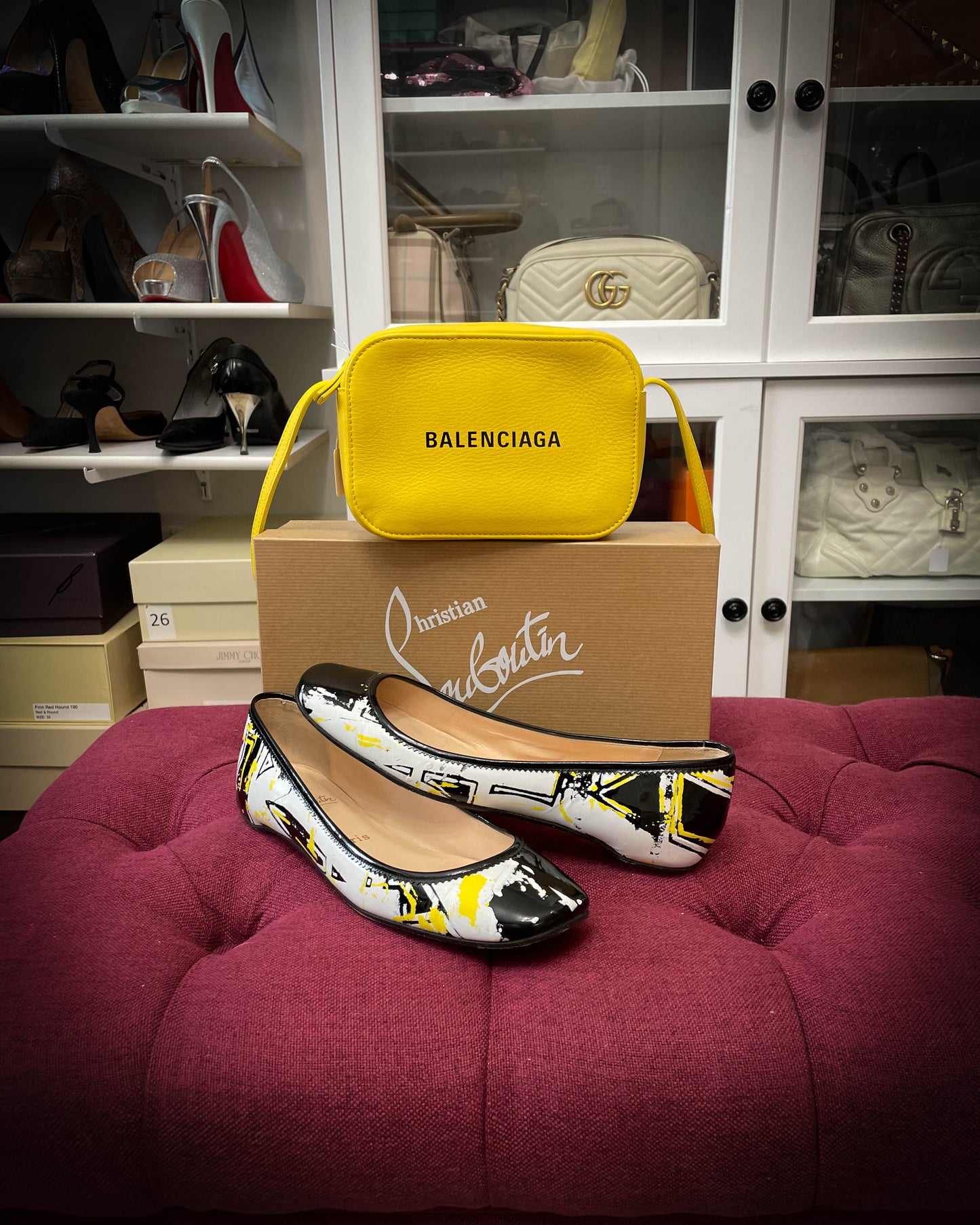 Christian Louboutin Graffiti Flats - Size 39.5