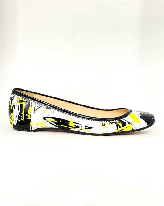 Christian Louboutin Graffiti Flats - Size 39.5