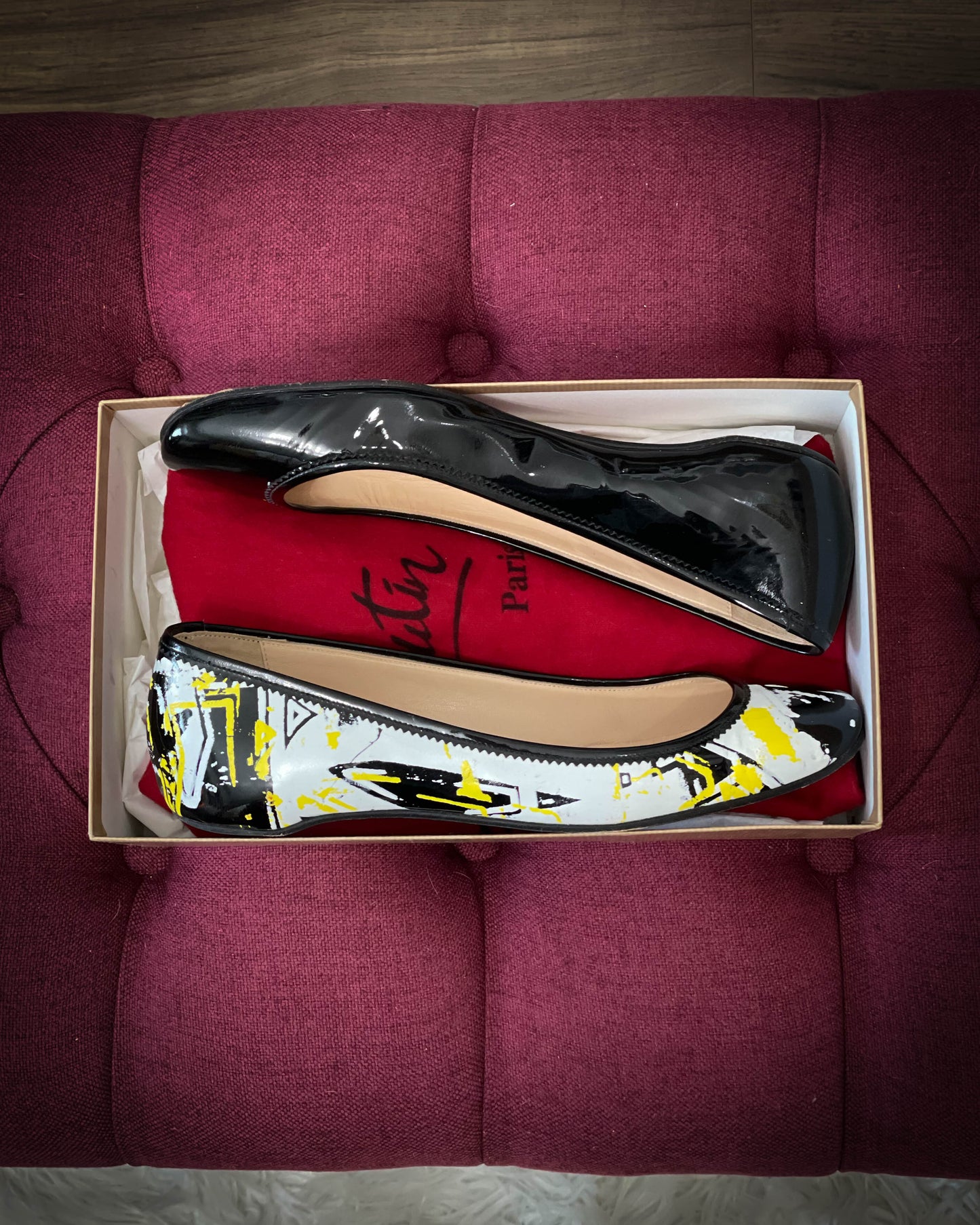 Christian Louboutin Graffiti Flats - Size 39.5