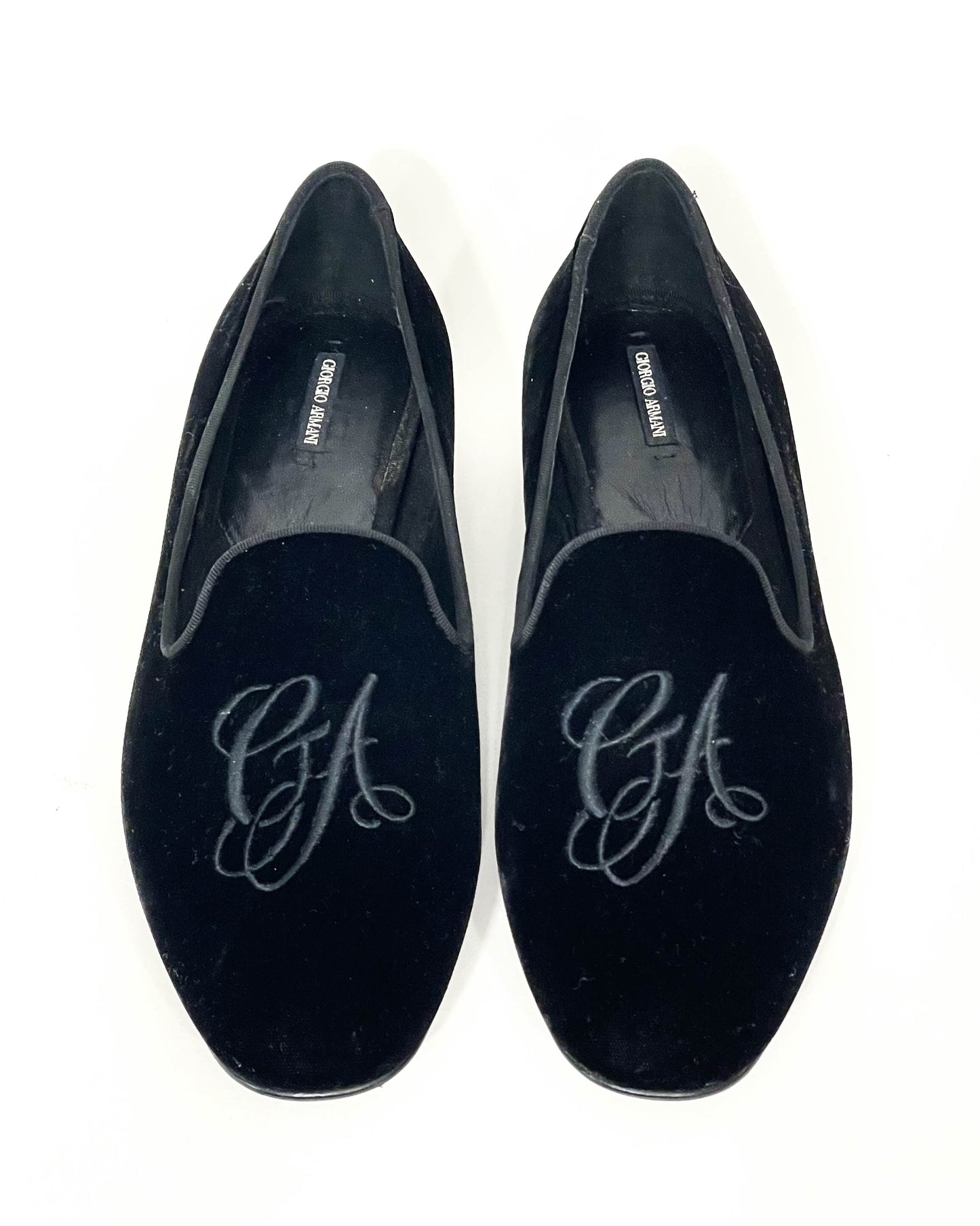 Giorgio Armani Velvet Loafers- Size 39