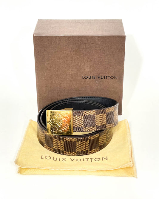 Louis Vuitton Damier Ebene Reversible Belt