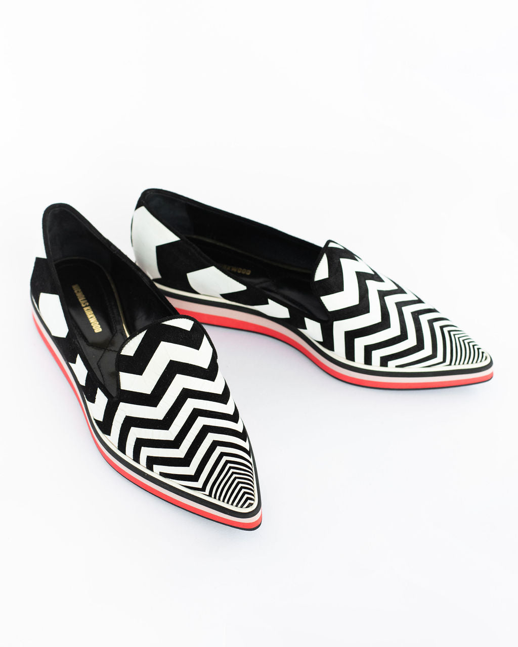 Nicholas Kirkwood Chevron Sneakers - Size 38