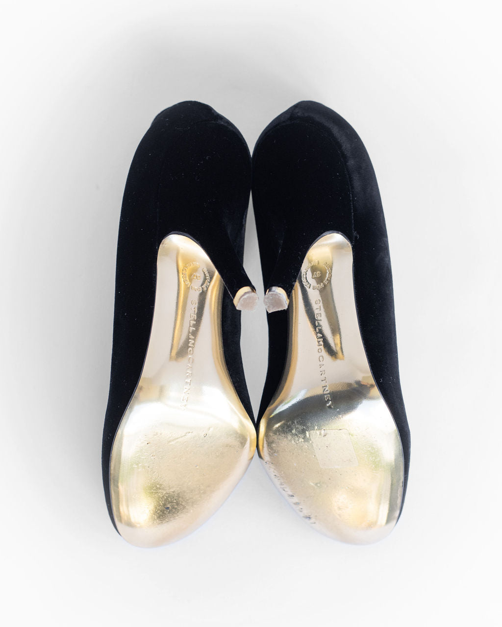 Stella McCartney Black Velvet Pumps - Size 37 – Haute Shoes & Bags