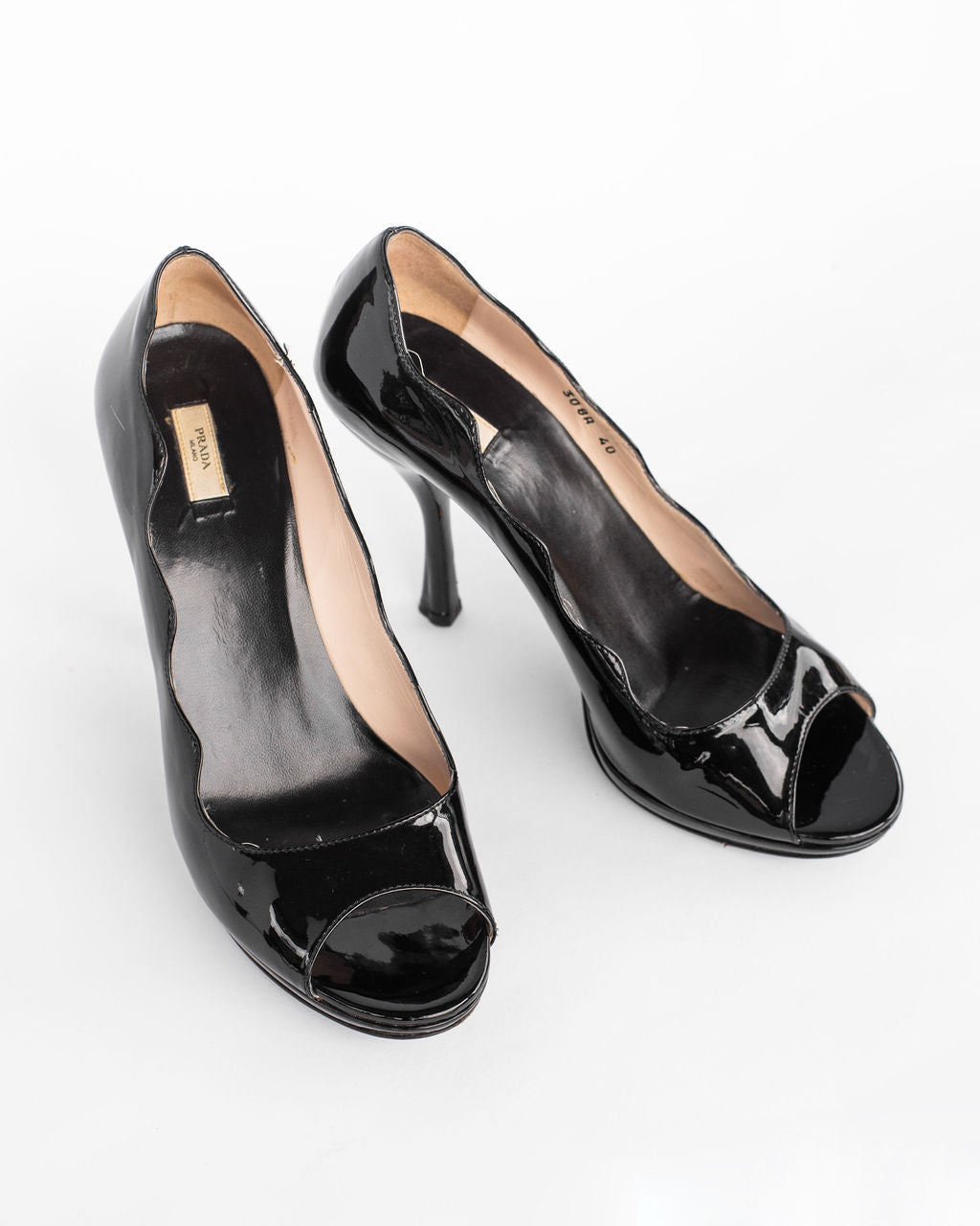 Prada Peep Toe Pumps- Size 40