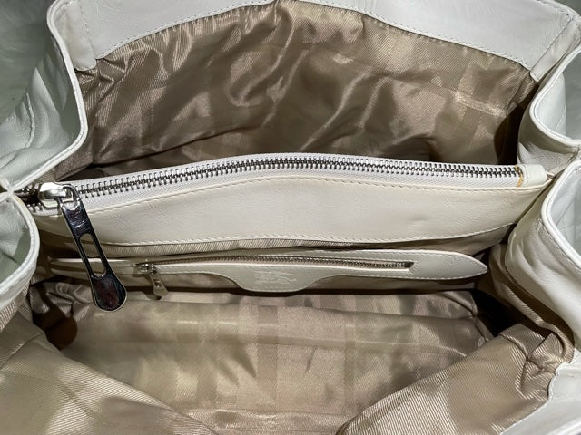 Burberry Quilted White Purse