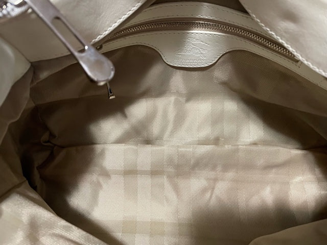 Burberry Quilted White Purse